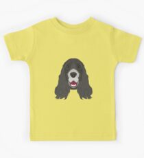 Black Cocker Spaniel Kids Tee