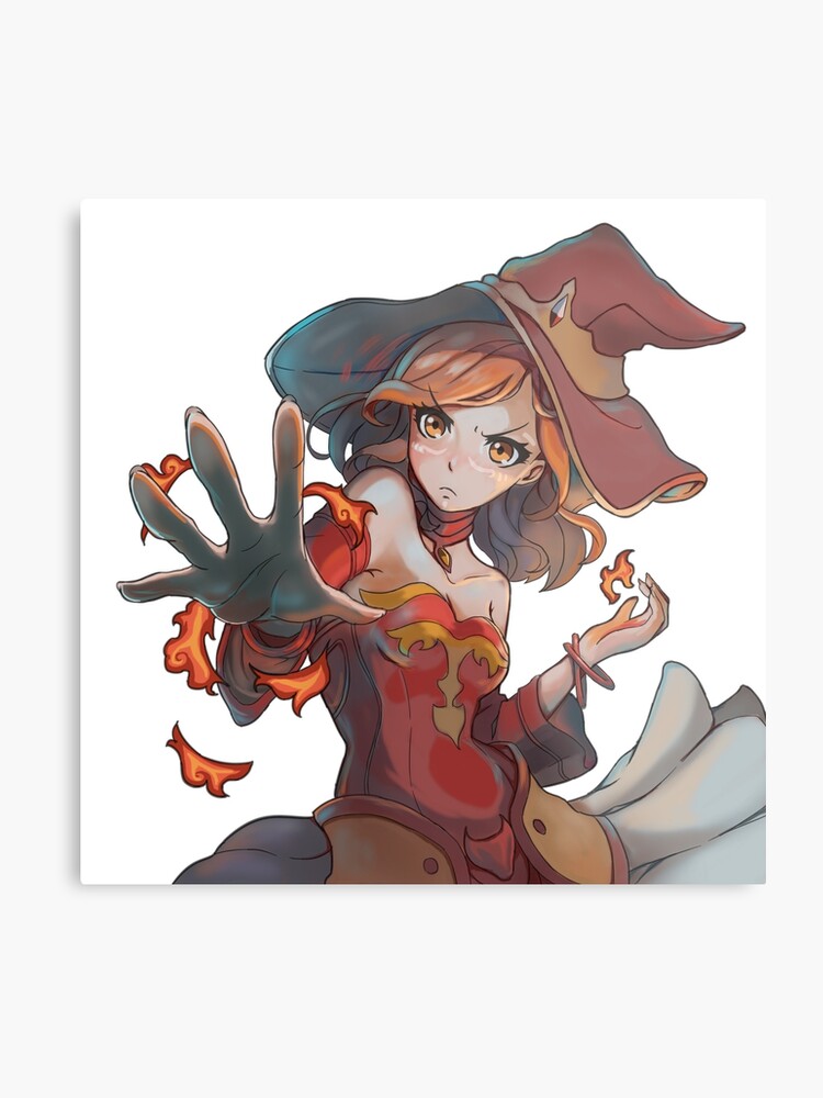 Dota 2 Lina Anime Style Lámina Metálica