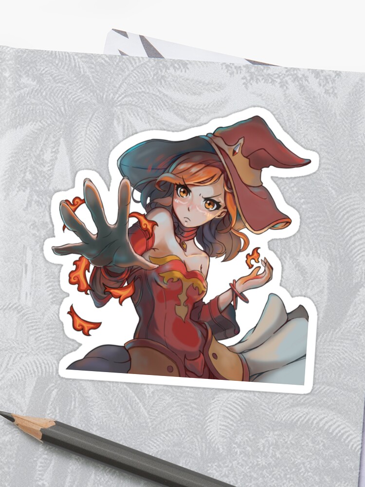 Dota 2 Lina Anime Style Sticker