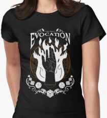 Evocation - D&D Magic School Series : White Women's Fitted T-Shirt