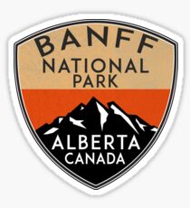 BANFF NATIONAL PARK ALBERTA CANADA Skiing Ski Mountain Mountains Snowboard Boating Hiking 6 Sticker