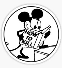 how to kill cartoon mouse Sticker