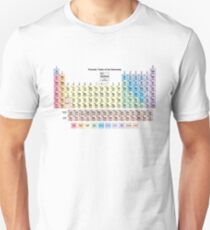 Periodic Table with all 118 Element Names Unisex T-Shirt