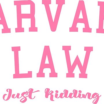 pink harvard law shirt