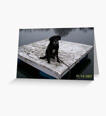 Blue Greeting Card