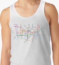 London Underground Pixel Map Men's Tank Top