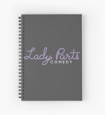 Lady Parts Comedy Horizontal Purple Logo Spiral Notebook