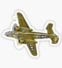 B-25 Mitchell Bomber American Aircraft Sticker