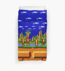 Sonic CD - Palmtree Panic Duvet Cover