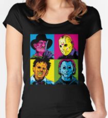 POP HORROR Tailliertes Rundhals-Shirt
