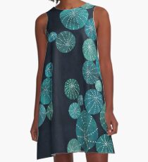 Turquoise cactus field A-Line Dress