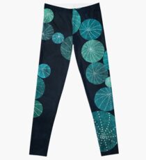 Legging Campo de cactus turquesa