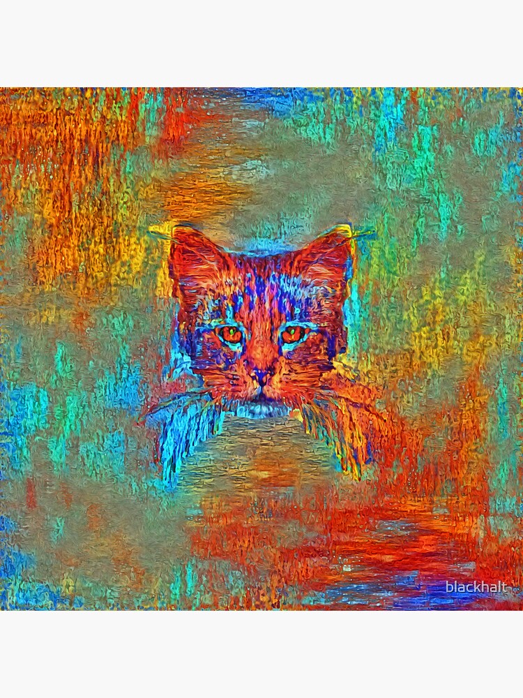 Ninja cat hiding in Modern #Art by blackhalt