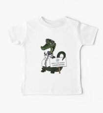 March for Science Launceston– Crocodile, full color Baby Tee