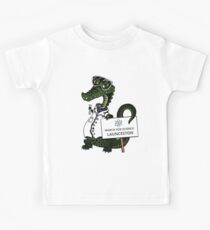 March for Science Launceston– Crocodile, full color Kids Tee