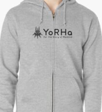 YoRHa - Black Zipped Hoodie