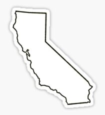 California Outline Stickers California Outline Stickers