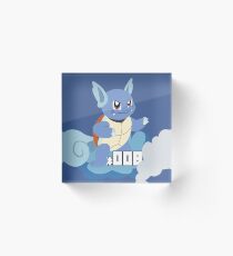 #008 Wartortle Acrylic Block