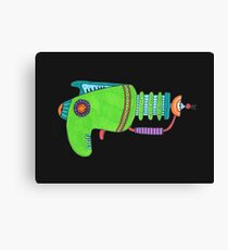 Green Alien Pistol Canvas Print