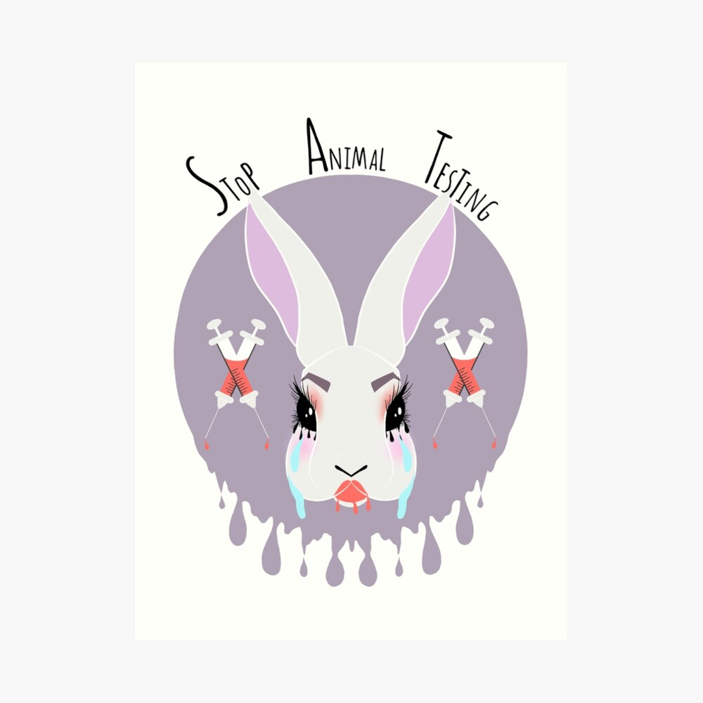 "Stop animal testing" Art Print by Cheerhio | Redbubble