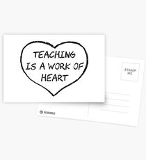Teaching is a Work of Heart Postcards