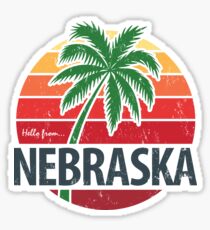 Hello From Nebraska! Sticker