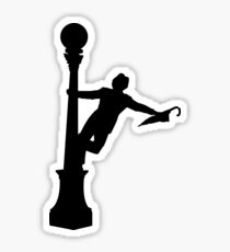 Singing in the Rain Silhouette Sticker