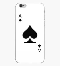 Asse der Spaten-Spielkarte iPhone-Hülle & Cover