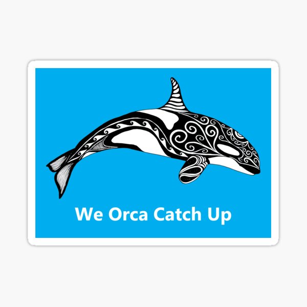 We Orca Catch Up Sticker