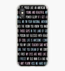 Lana Del Rey Lyrics Overload iPhone Case