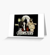 Monsters Assemble Greeting Card