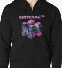 Nintendo 64 Aesthetic Zipped Hoodie