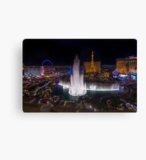 Bellagio Fountains Canvas Print
