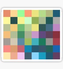 color squares background Sticker