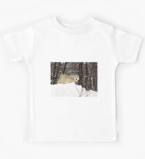 Arctic Wolf Pondering Kids Tee
