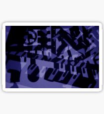machine shadows Sticker