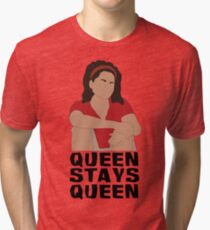 Sandra Diaz-Twine Queen Stays Queen Tri-blend T-Shirt