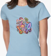 Amoeba Art Women's Fitted T-Shirt