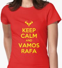 Keep Calm and Vamos Rafa Women's Fitted T-Shirt