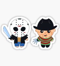 Kid Jason and Kid Freddy Sticker