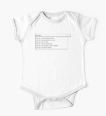 Why Do I? One Piece - Short Sleeve