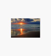 Sunset At Point Peron Art Board
