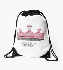 Procrastination Queen Drawstring Bag