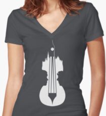 Sherlock's Violin Women's Fitted V-Neck T-Shirt