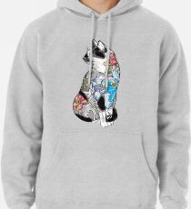 Katze in Lotus Tattoo Hoodie