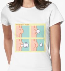 Sequential Fart comic Women's Fitted T-Shirt
