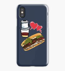 Coffee and banh mi - Vietnamese sandwich ca phe food asian beef vegetable healthy iPhone Case