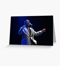 Wilson Pickett in concert Greeting Card