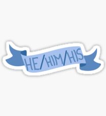 He, Him, His Sticker