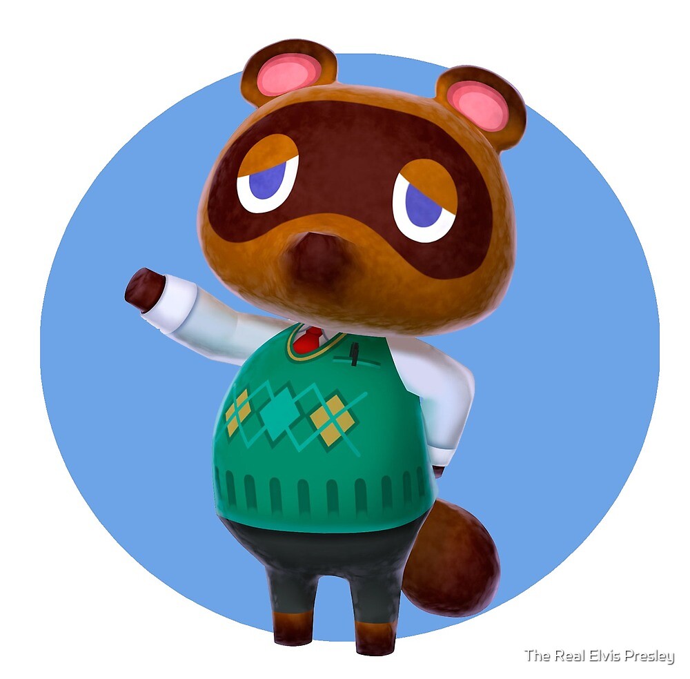 "Tom Nook Animal Crossing" by The Real Elvis Presley | Redbubble